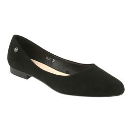 Ballerine in camoscio nero Sergio Leone BL611 1