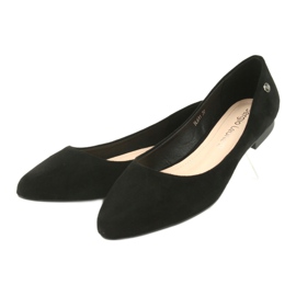Ballerine in camoscio nero Sergio Leone BL611 3