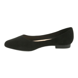 Ballerine in camoscio nero Sergio Leone BL611 2