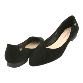 Ballerine in camoscio nero Sergio Leone BL611 4