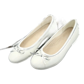 Ballerine con fiocco bianco perla American Club GC29/19 multicolore 2