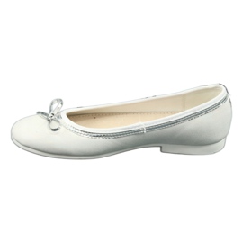 Ballerine con fiocco bianco perla American Club GC29/19 bianca multicolore 1