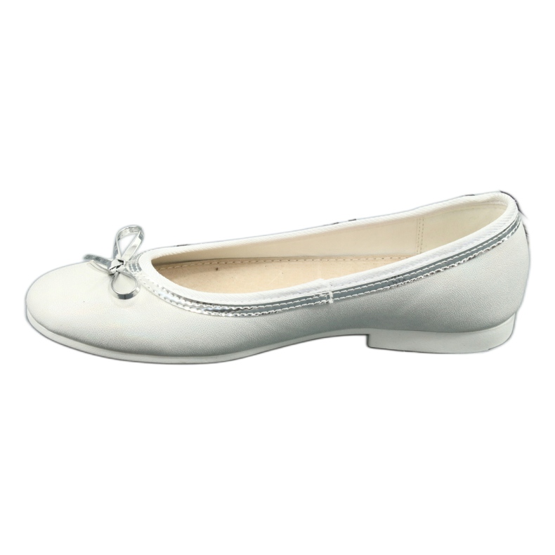 Ballerine con fiocco bianco perla American Club GC29/19 multicolore 1
