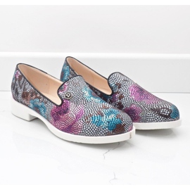 Classiche scarpe jazz floreali nere ZQ630-1 multicolore 2