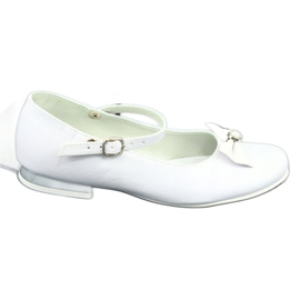 Miko Ballerina di comunione bianca per bambini con un prua 806 5
