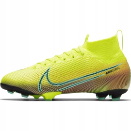 Nike Mercurial Superfly 7 Elite Mds Fg Jr BQ5420-703 scarpe da calcio giallo giallo 2