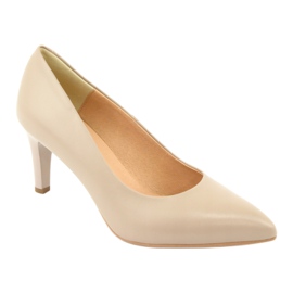 ESPINTO 990/25 Pompe in pelle sul pilastro beige 1
