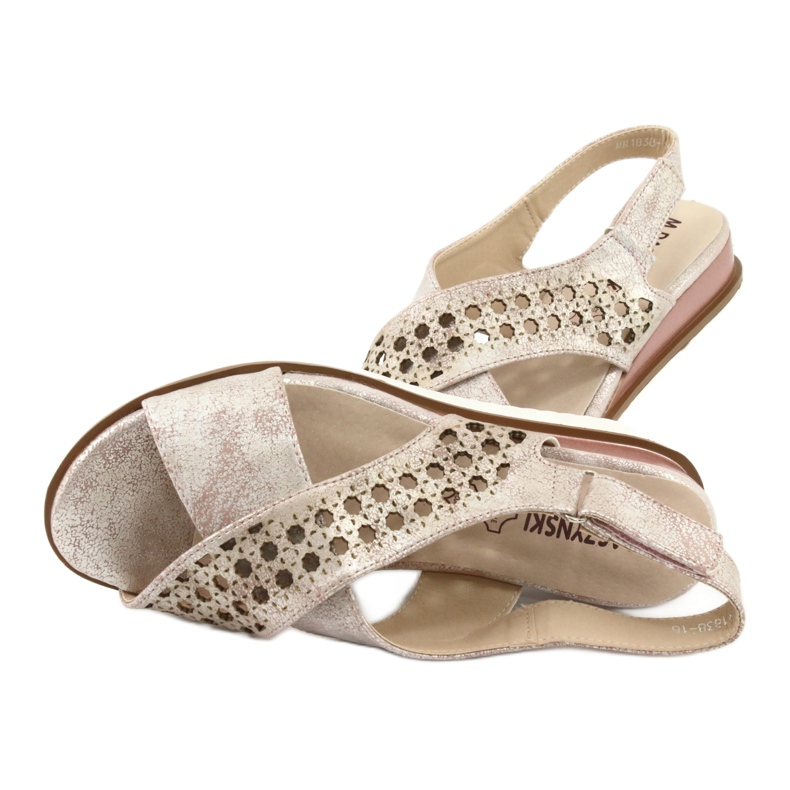 M.Daszyński Sandali rosa metallizzati Daszyński 1838 grigio 4