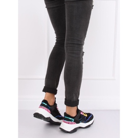 Nero HL-12 Scarpe sportive nere multicolore 2