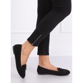 Mocassini neri da donna 9F127 Black nero 2