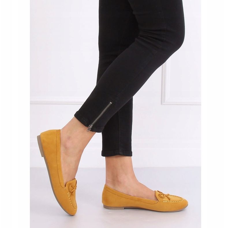Mocassini da donna senape 9F127 Giallo 1