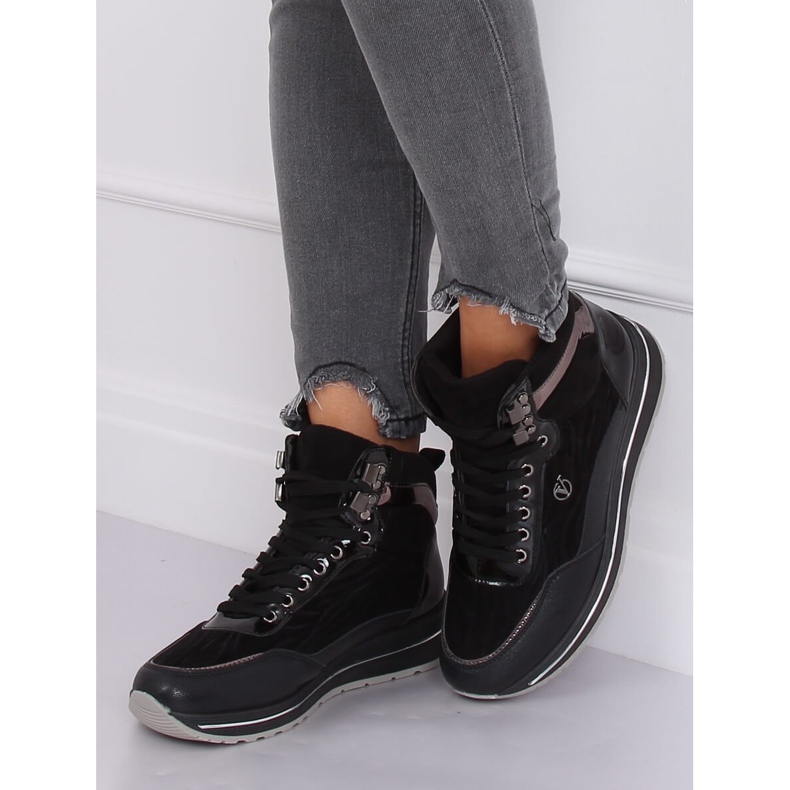 Scarpe sportive alte nere JM6825R Negro nero 2