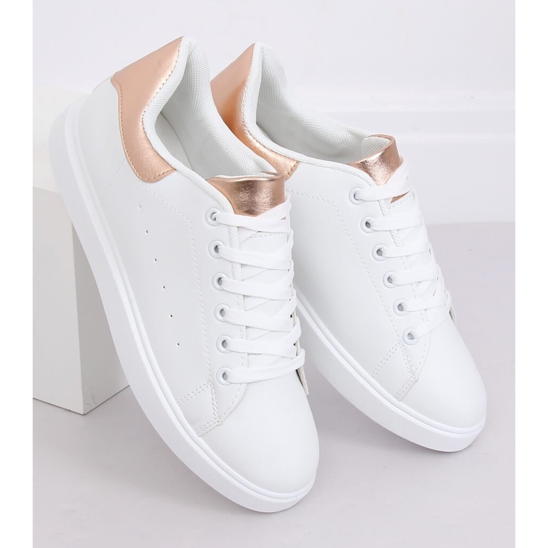 Sneakers da donna bianche LA85P Champagne bianca 2