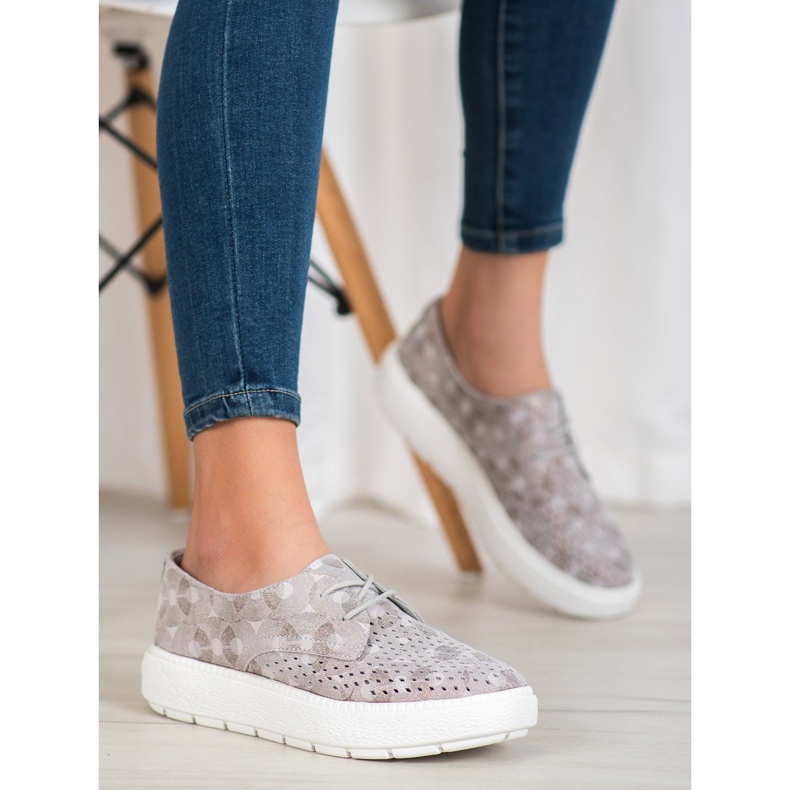 Goodin Scarpe in pelle leggera marrone 2