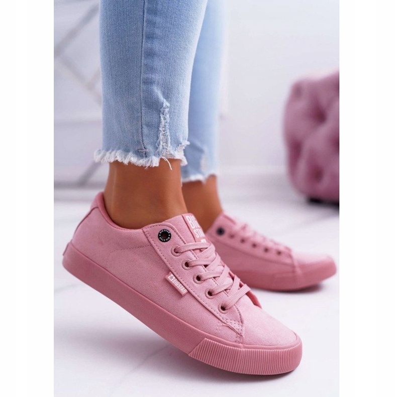 Big Star BigStarEE274047 sneakers da donna in camoscio rosa 1