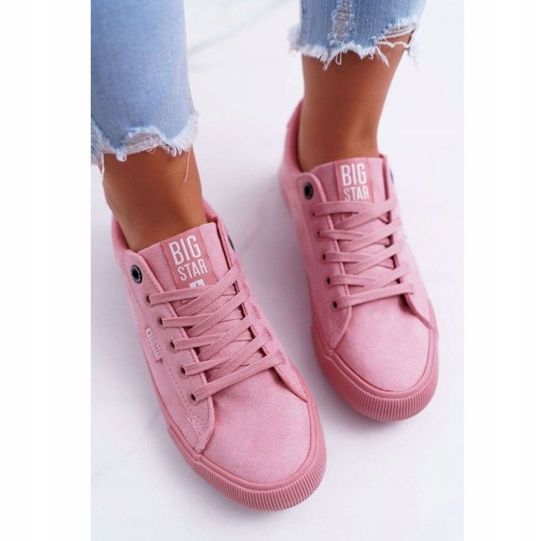 Big Star BigStarEE274047 sneakers da donna in camoscio rosa 2