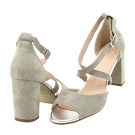 Sandali gladiatore grigi Sergio Leone SK865 grigio 5