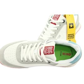 Scarpe sportive con stella bianca BIG STAR FF 274874 4
