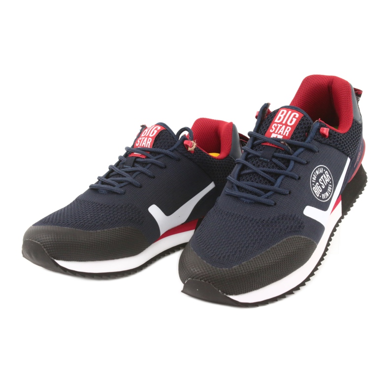 Scarpe sportive Big Star FF 174205 bianco rosso blu navy 3