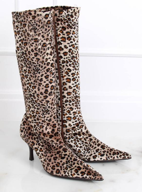 Stivali di leopardo Pantera B36025-L01 marrone 2