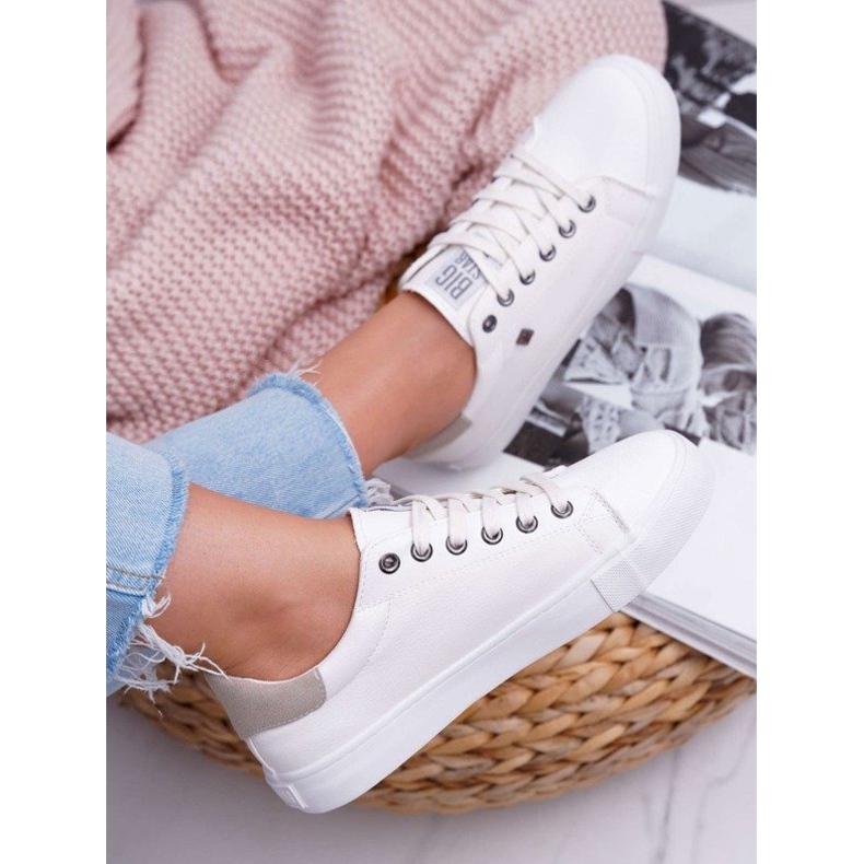 Scarpe da donna bianche sneakers Big Star BB274033 bianco 1