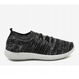 Scarpe sportive da uomo grigie LW-1801 nero grigio 2