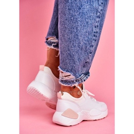 BUGO Scarpe Sportive da Donna Fellen . Rosa e Bianche bianco 2