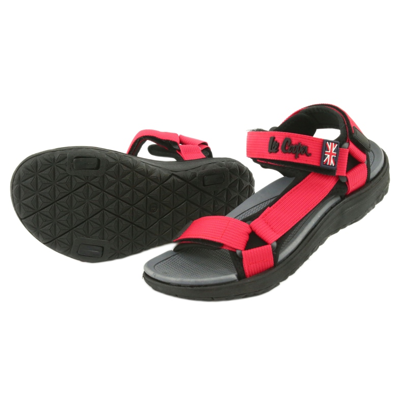 Sandali con inserto in schiuma Lee Cooper LCW-20-34-014 nero rosso 4