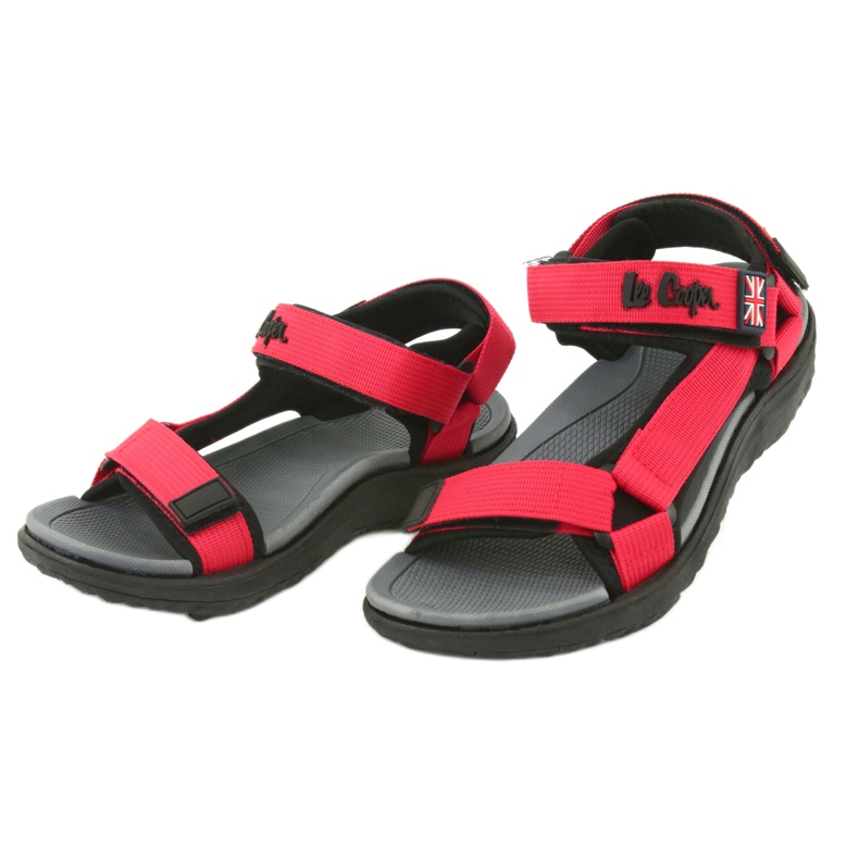 Sandali con inserto in schiuma Lee Cooper LCW-20-34-014 nero rosso 3