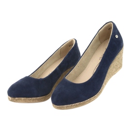 Décolleté con zeppa Filippo DP1328 blu navy 3
