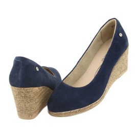 Décolleté con zeppa Filippo DP1328 blu navy 4