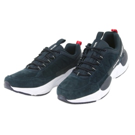 Scarpe sportive in pelle scamosciata McKey MSP1464 blu navy 3