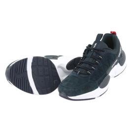 Scarpe sportive in pelle scamosciata McKey MSP1464 blu navy 5