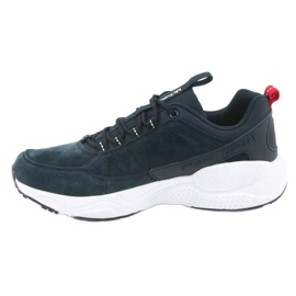 Scarpe sportive in pelle scamosciata McKey MSP1464 blu navy 2