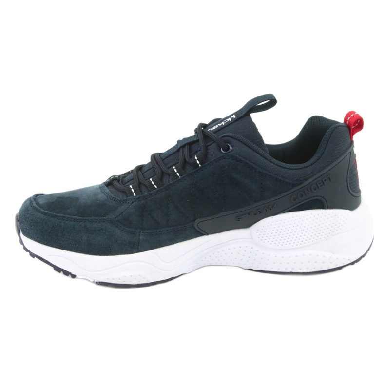 Scarpe sportive in pelle scamosciata McKey MSP1464 blu navy 2