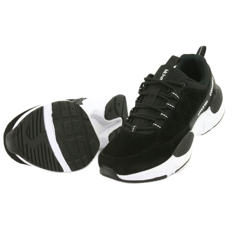 Scarpe sportive in pelle scamosciata McKey MSP1464 nero 5