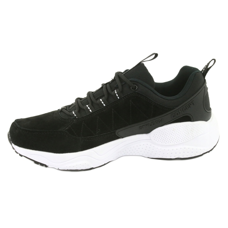 Scarpe sportive in pelle scamosciata McKey MSP1464 nero 2