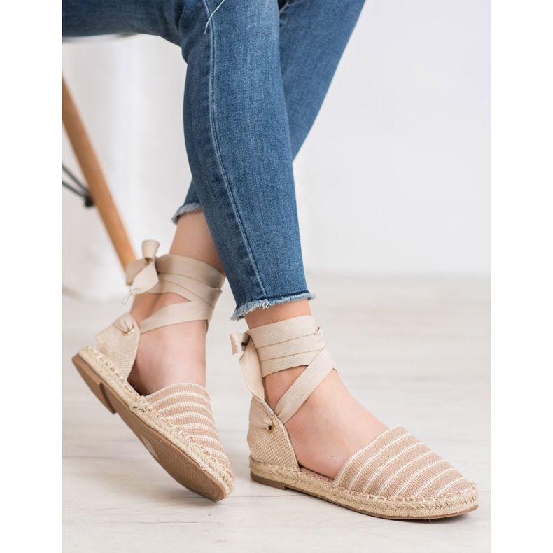 Small Swan Espadrillas Con Nastro Decorativo beige 2