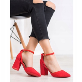 Seastar Décolleté in pelle scamosciata alla moda rosso 2