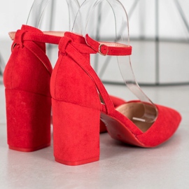 Seastar Décolleté in pelle scamosciata alla moda rosso 1