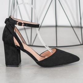 Seastar Décolleté in pelle scamosciata alla moda nero 2