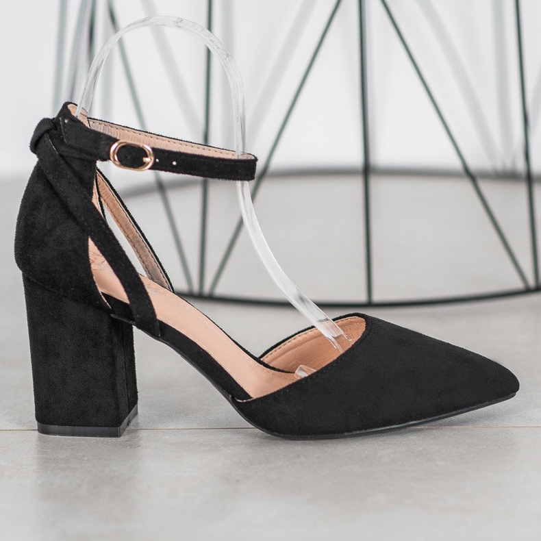 Seastar Décolleté in pelle scamosciata alla moda nero 2