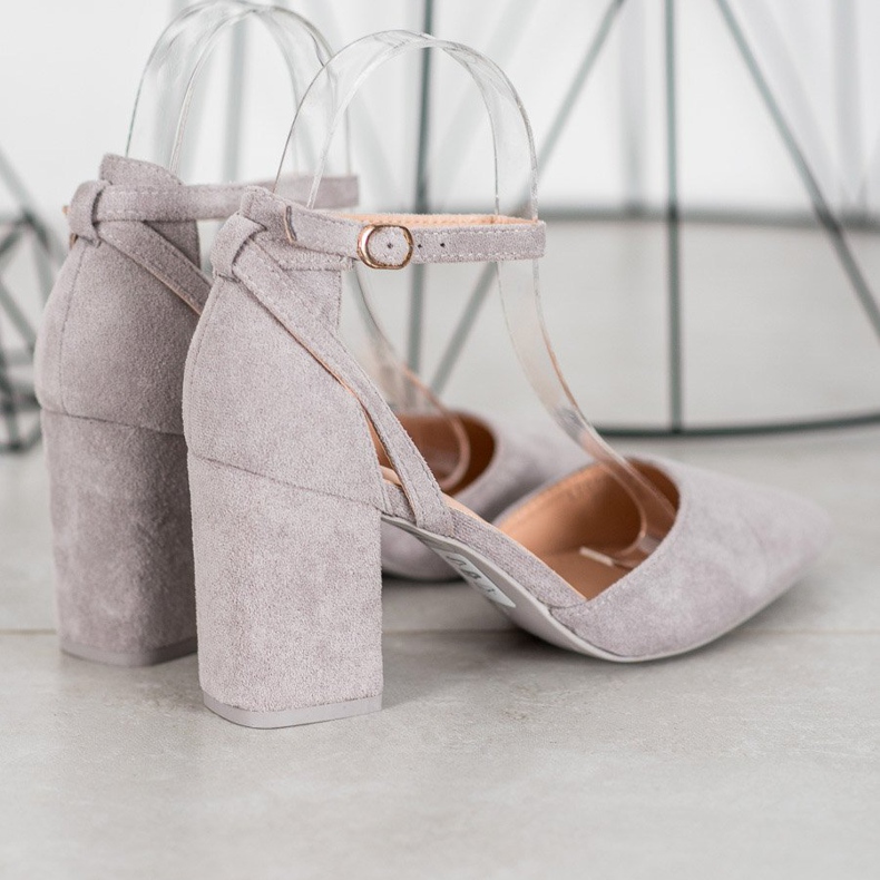 Seastar Décolleté in pelle scamosciata alla moda grigio 1