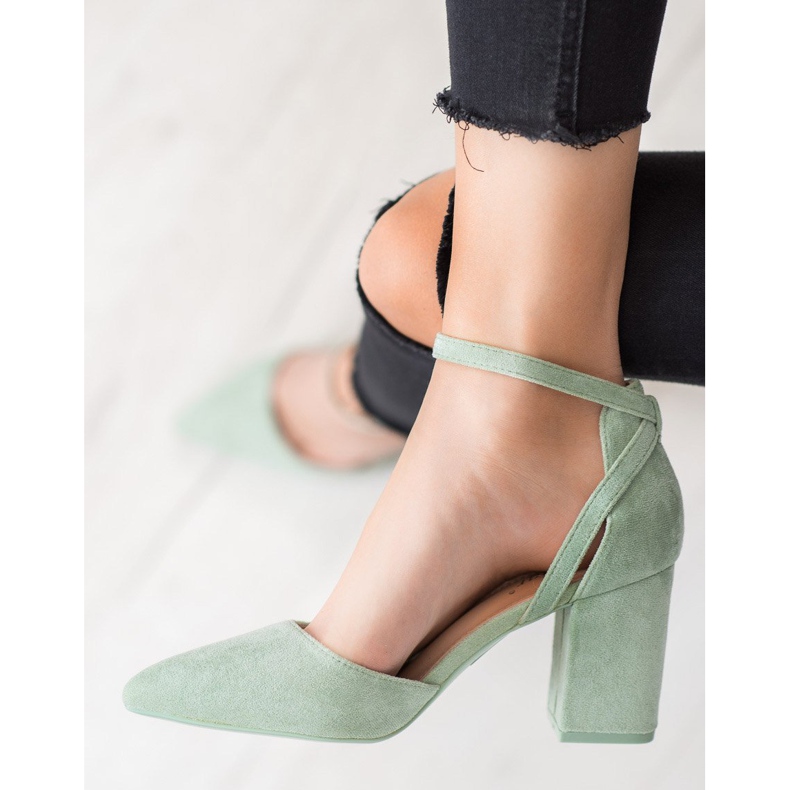 Seastar Décolleté in pelle scamosciata alla moda verde 2