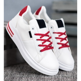 SHELOVET Scarpe sportive bianche alla moda bianca 1