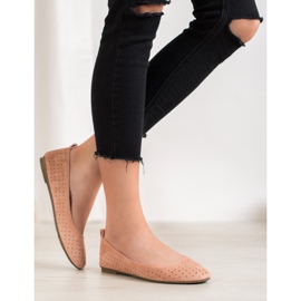 SHELOVET Ballerine traforate rosa 1