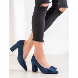 W. Potocki Décolleté Glitter Con Fiocco blu 2