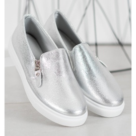 SHELOVET Slip On Argento Con Cerniera grigio 1