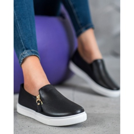 SHELOVET Slip neri con cerniera nero 1
