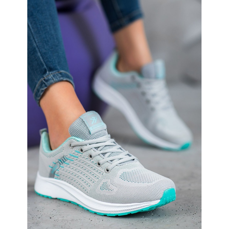 Ax Boxing Comode scarpe sportive traforate grigio verde 1